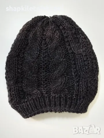 Дамска плетена шапка - 92, снимка 3 - Шапки - 45672188