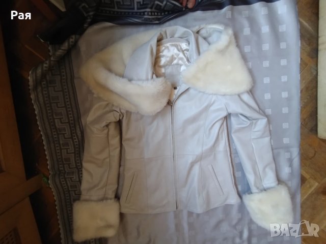 Елегантно кожено яке, снимка 3 - Якета - 50672679