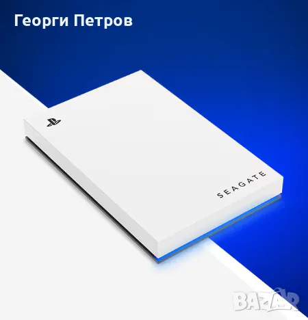 Външен хард диск Seagate Game Drive за PS5/PS4, 5TB, USB 3.0, Бял