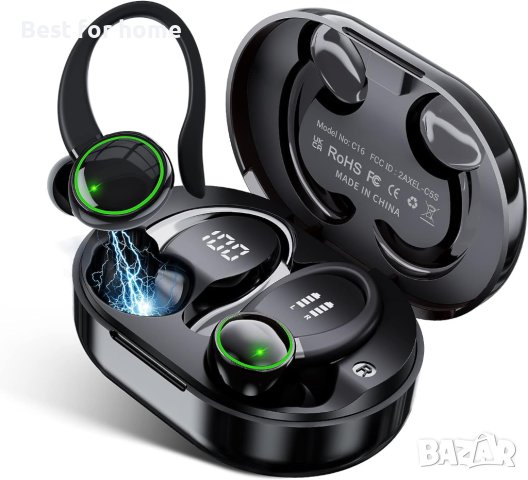 Безжични слушалки, AOTONOK C16  Bluetooth 5.3 слушалки,стерео,LED сензорни,IP7 водоустойчиви