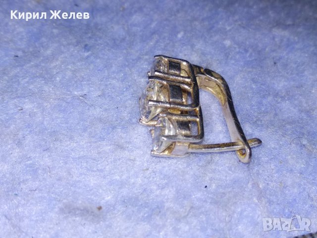 ПРЕКРАСНА СКЪПОЦЕННА СРЕБЪРНА АНГЛИЙСКА ОБЕЦА СРЕБРО 925 с БЛЕСТЯЩИ ФАСЕТИРАНИ ЦИРКОНИ 26514, снимка 15 - Обеци - 40532614