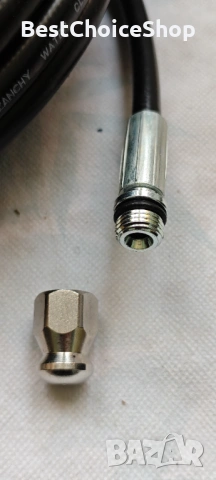 маркуч за почистване 15м с M22 адаптер, твърди + въртящи се дюзи, снимка 6 - Други инструменти - 54015318