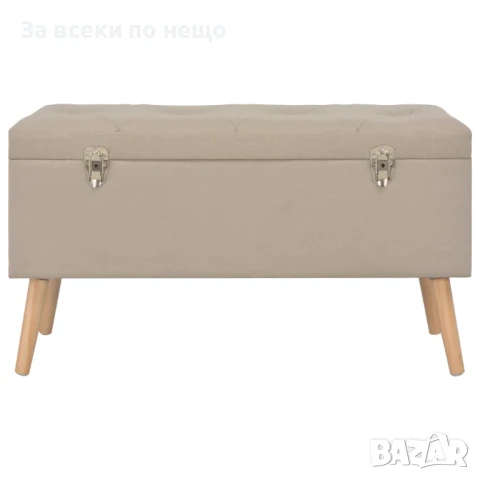 Табуретки за съхранение, 3 бр, бежови, плат Код P898, снимка 4 - Дивани и мека мебел - 50994433