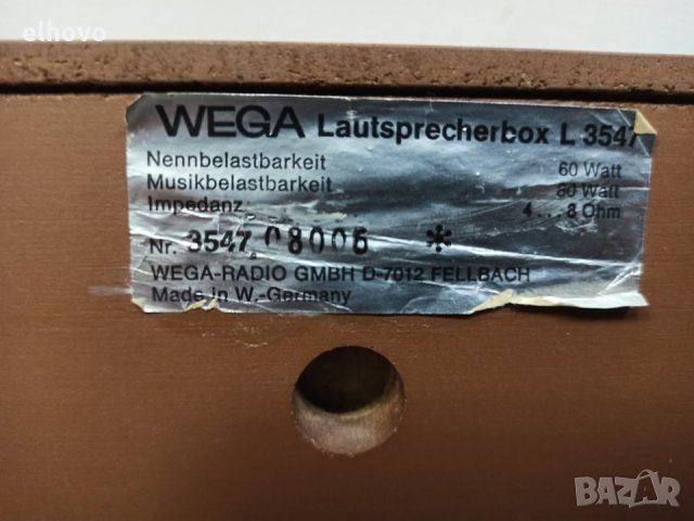 Тонколони WEGA L 3547, снимка 2 - Тонколони - 31010915