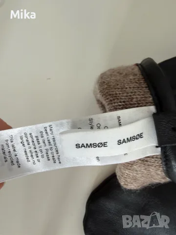 Дамски кожени ръкавици Samsoe Samsoe, снимка 4 - Ръкавици - 56061509