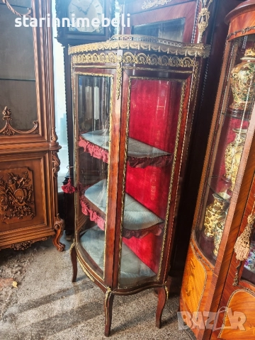 Антикварна витринка, снимка 2 - Секции и витрини - 52512402