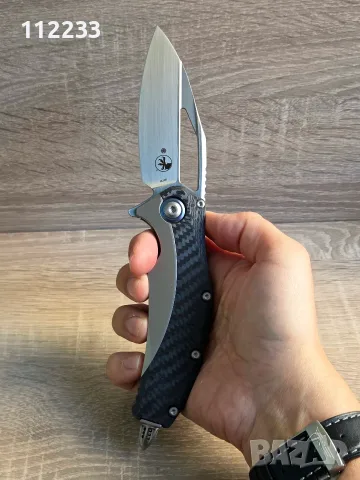 Microtech Matrix TitaniumCF Handle Hand Rubbed Satin 165C-4CFTI, снимка 13 - Ножове - 56327945