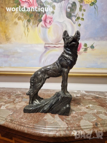 Прекрасна антикварна френска фигура статуетка скулптура , снимка 2 - Статуетки - 53139511