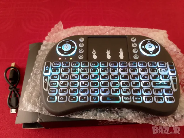 2.4G Air Mouse with Touchpad Keyboard i8 English/ Russian, снимка 5 - Дистанционни - 56074055
