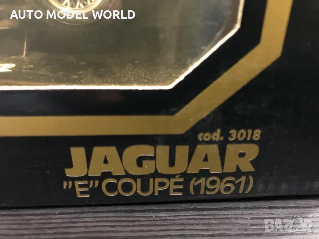 BBURAGO метална колекционерска количка JAGUAR E-TYPE COUPE 1961г. 1:18, снимка 11 - Колекции - 47379703