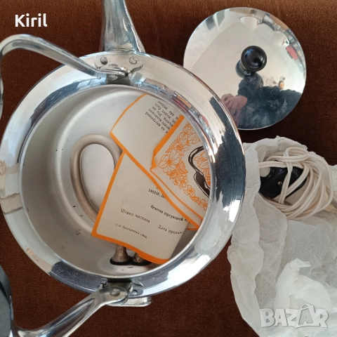 Ретро електрически чайник 2 литра нов, снимка 12 - Кани - 52681600