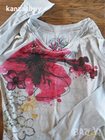 desigual - страхотна дамска блуза, снимка 3 - Блузи с дълъг ръкав и пуловери - 31657818