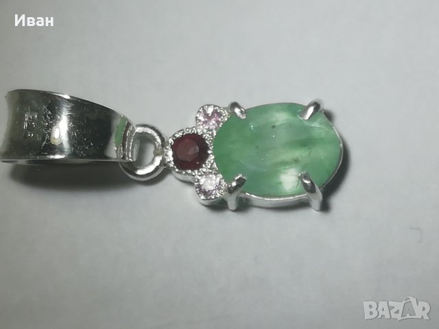 Сребърна висулка , снимка 3 - Колиета, медальони, синджири - 42352087