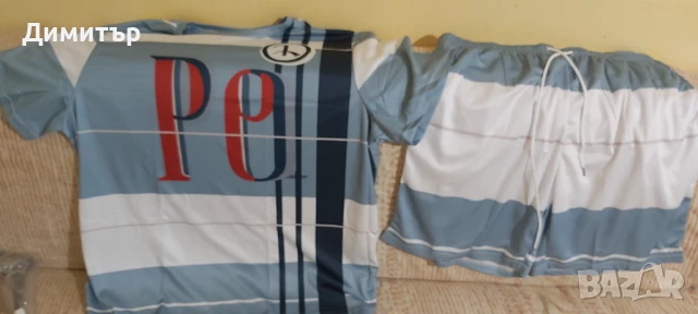 Продавам мъжки летен комплект две части шорти и тениска номер 58 XXXL нов