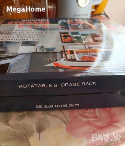 Въртящ се органайзер на 3 нива 360 градуса за кухня и баня, снимка 7 - Други стоки за дома - 53138755