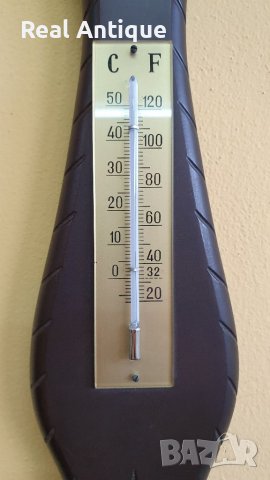 Антикварен немски барометър с термометър , снимка 4 - Антикварни и старинни предмети - 39149398