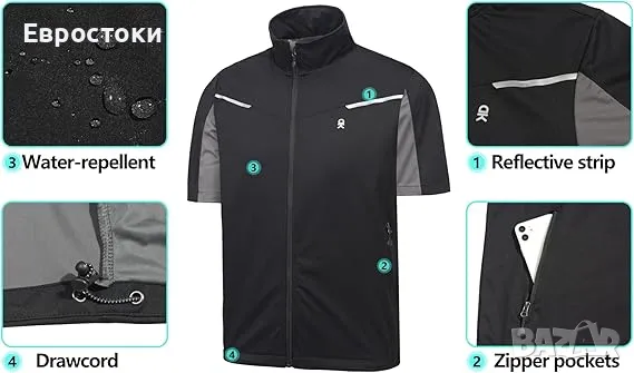 Леки мъжки якета Little Donkey Andy Softshell, ветроустойчиво, снимка 4 - Спортна екипировка - 48605428