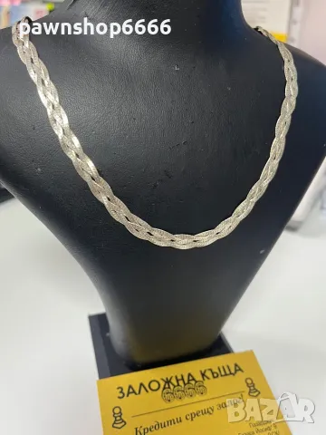 Сребърно колие 925, снимка 5 - Колиета, медальони, синджири - 48277195