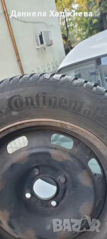 Зимни гуми с джанти 195/65 R15 – Continental и Hankook (DOT 2023) – Отличен грайфер!