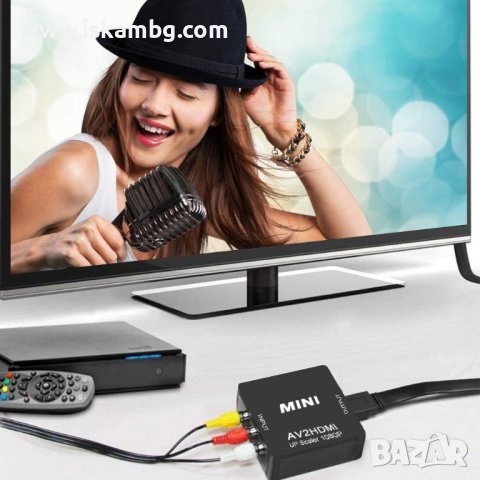 RCA / AV към HDMI преобразувател адаптер за връзка на PC компютър лаптоп с монитор - 3718, снимка 8 - Друга електроника - 37162622