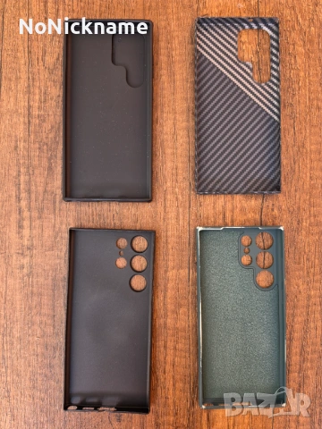 4 бр. Кейс калъф за Samsung Galaxy S23 Ultra Nillkin Carbon силикон, снимка 2 - Калъфи, кейсове - 49103041