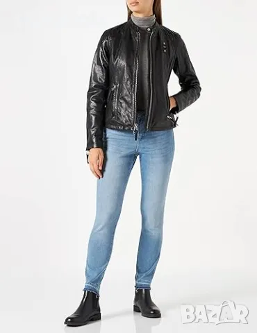 Blauer USA Кожено яке XS/S, снимка 2 - Якета - 47259986