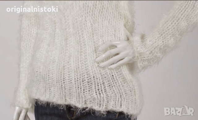 Пуловер  в бяло поло размер М ново, снимка 4 - Блузи с дълъг ръкав и пуловери - 34375596