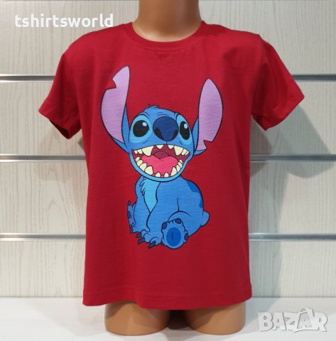 Нова детска тениска с дигитален печат Стич (Stitch), снимка 7 - Детски тениски и потници - 37494684