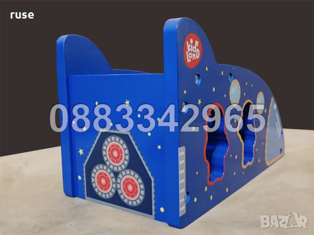 НОВИ! Дървен СОРТЕР совалка - космически кораб / ракета с 6 фигурки, снимка 5 - Образователни игри - 32150673