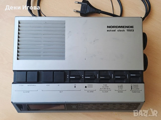 Винтидж/ретро Радио NORMENDE actual clock 1023, Germany, снимка 7 - Други ценни предмети - 50949203