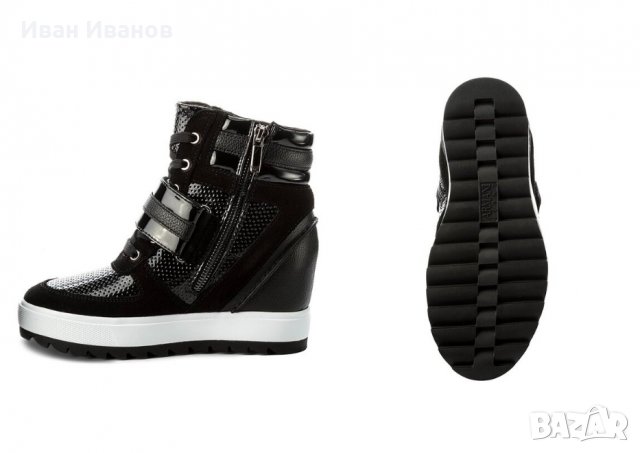 Спортно-елегантни обувки на платформа -  ARMANI JEANS, снимка 3 - Други - 34874590