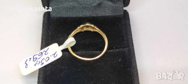 Златен пръстен с Брилянт-2.05гр/14кр, снимка 7 - Пръстени - 42733199
