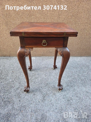 Маса за игра на карти в стил Чипъндейл, снимка 7 - Маси - 53891207