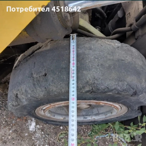 Бандажни гуми с джанти от мотокар Кларк Clark 6.50 x 10 и 7.00 - 12, снимка 8 - Гуми и джанти - 51947370