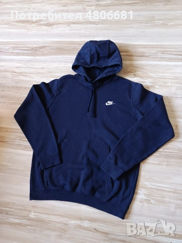 Оригинален мъжки суичър Nike Club Fleece, снимка 2 - Суичъри - 54300542