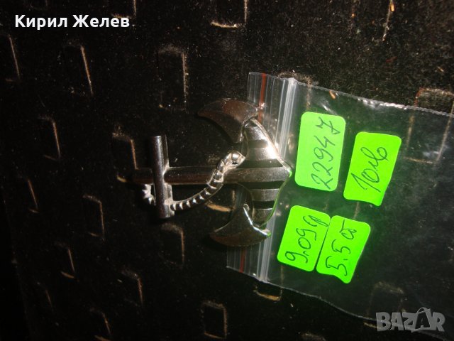 СТАРА СРЕБРИСТА БРОШКА - КОТВА ВИНТИДЖ СТИЛ 22947, снимка 3 - Други - 33737042