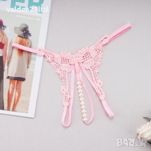 Еротично дамско бельо. Прашки с перли и отворено дъно, снимка 8 - Бельо - 33482886