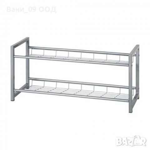 Метална поставка за обувки на 2 етажа