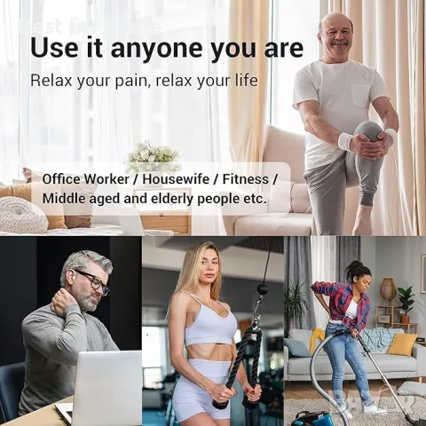 Мускулен стимулатор ,импулсен мускулен масажор HEYIKEJI, снимка 5 - Друга електроника - 49761881