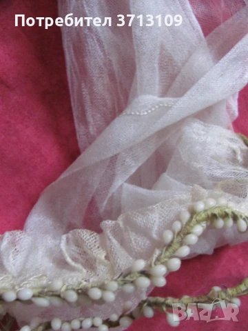 19век воал и венче за булка, снимка 11 - Антикварни и старинни предмети - 51421729