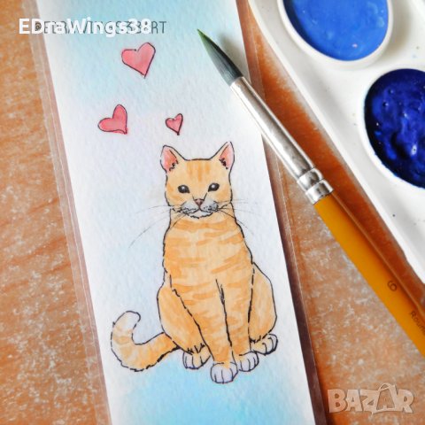 Разделители за книги Ръчно рисувани Книгоразделители, снимка 7 - Други - 28280638