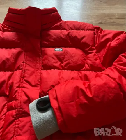 Пухено дамско  ВИНТИДЖ  яке   NIKE MINI SWOOSH Y2K 90-те размер Л, снимка 3 - Якета - 48524709