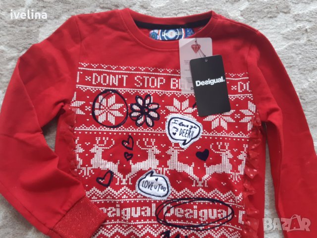 Desigual нова блузка 5-6год, снимка 5 - Детски Блузи и туники - 34528145
