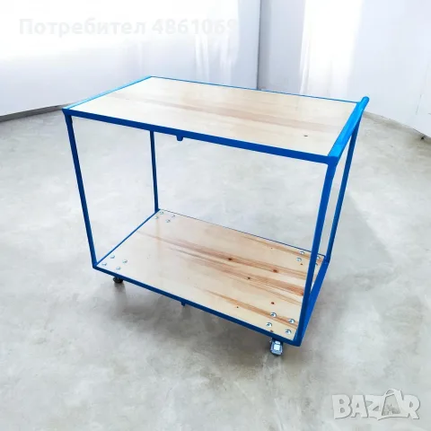 Индустриална транспортна количка / сервизна количка – ръчна изработка, снимка 5 - Други машини и части - 55754187