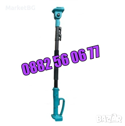 Комплект4 в 1, Лозарска ножица, верижен трион 15 см, духалка и прът, снимка 6 - Градинска техника - 53249271