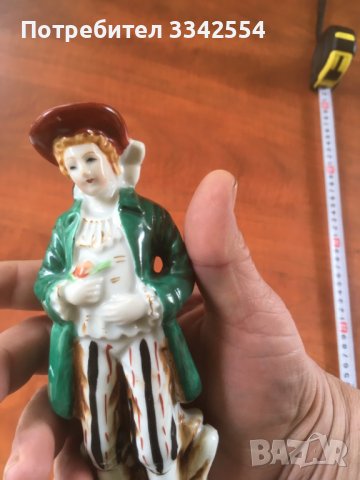 ПОРЦЕЛАН ФИГУРА СТАТУЕТКА ПОЗЛАТА, снимка 3 - Други ценни предмети - 36619360