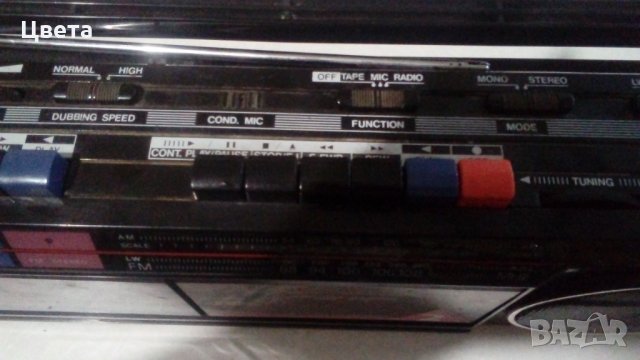 Двукасетачен касетофон с радио, снимка 3 - Радиокасетофони, транзистори - 29364602