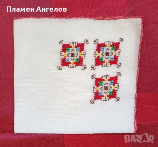 Копринени ръчно бродирани кърпички. , снимка 2 - Декорация за дома - 50813005
