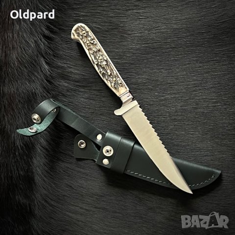 Класически немски (баварски) ловен нож с трион (Niker)., снимка 6 - Ножове - 40251880