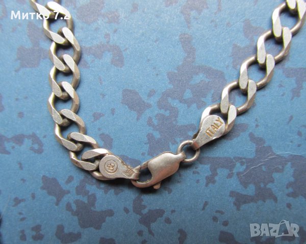 сребърен ланец - 8, снимка 3 - Колиета, медальони, синджири - 31601442